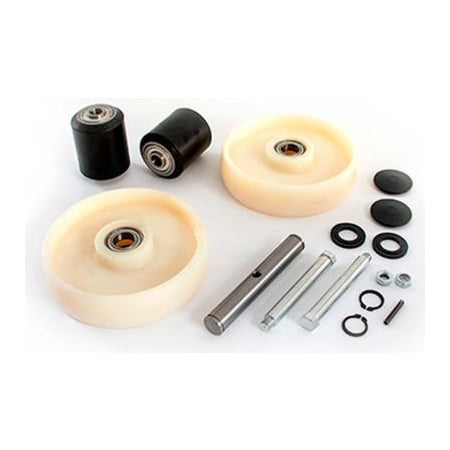 Gps - Generic Parts Service Complete Wheel Kit for Manual Pallet Jack GWK-LR0655-CK - Fits Lift-Rite(Big Joe) Model No  LR0655 GWK-LR0655-CK